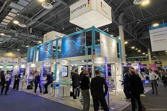 Foto vom German Pavilion auf der Consumer Electronics Show CES in Las Vegas